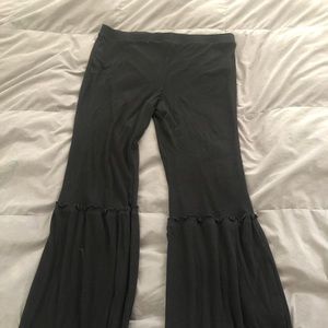 Black bell bottom leggings